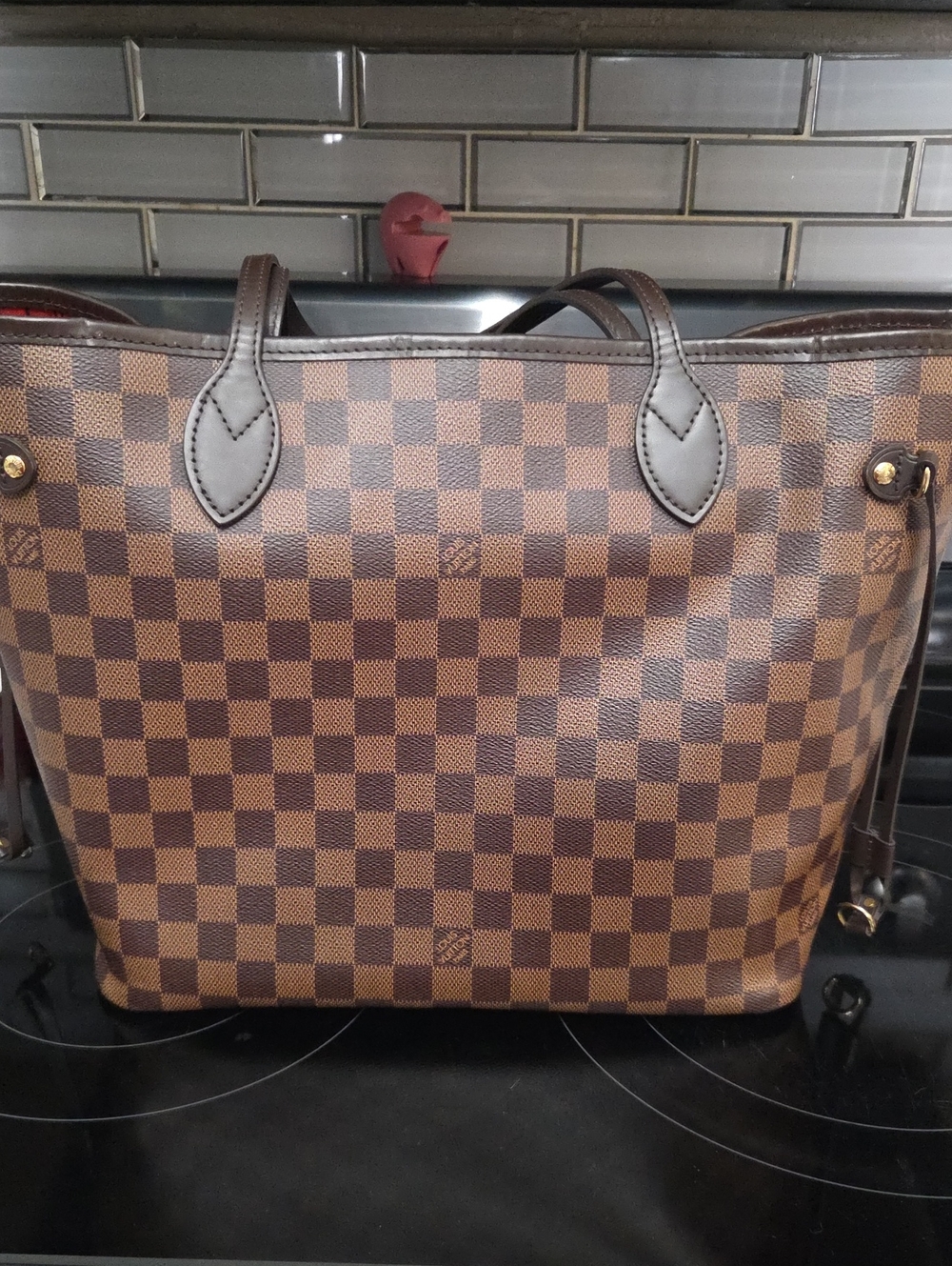 Louis Vuitton Brown Checkered Tote